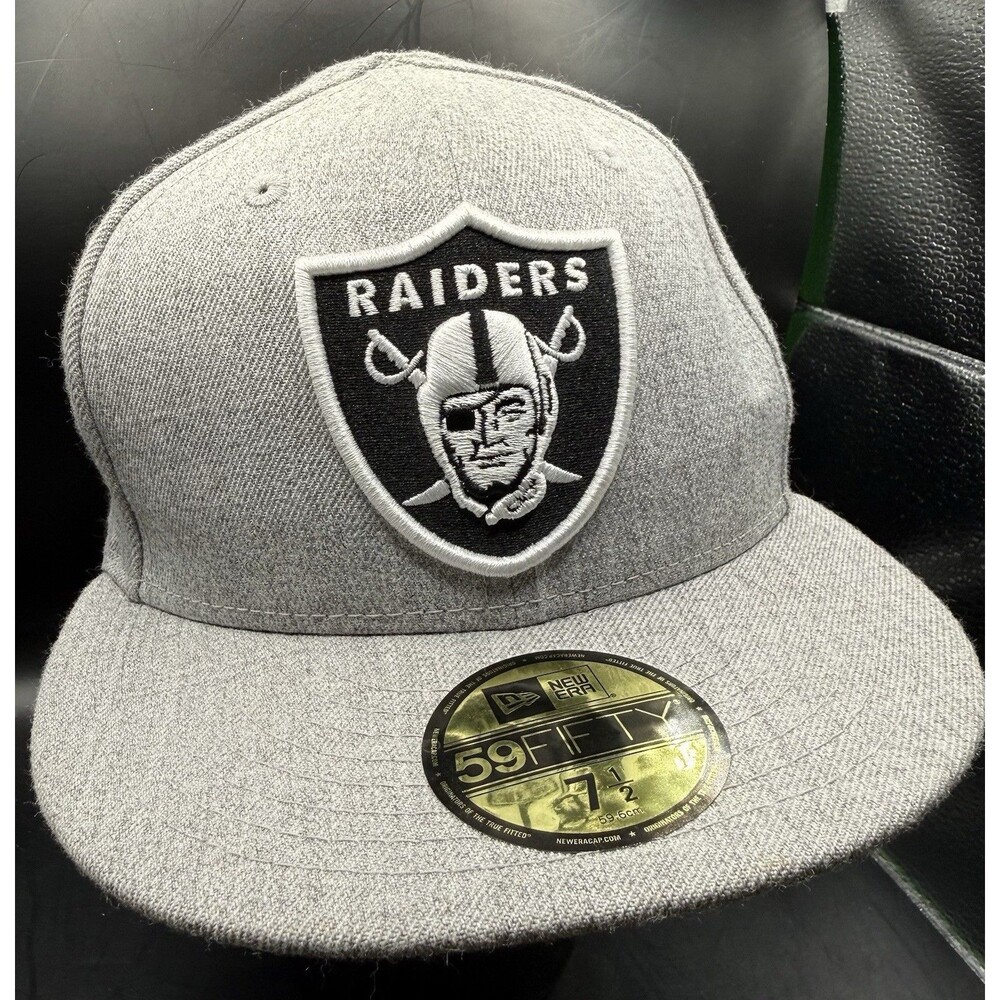 Oakland Raiders New Era Team Basic Fitted Hat 7 1/2